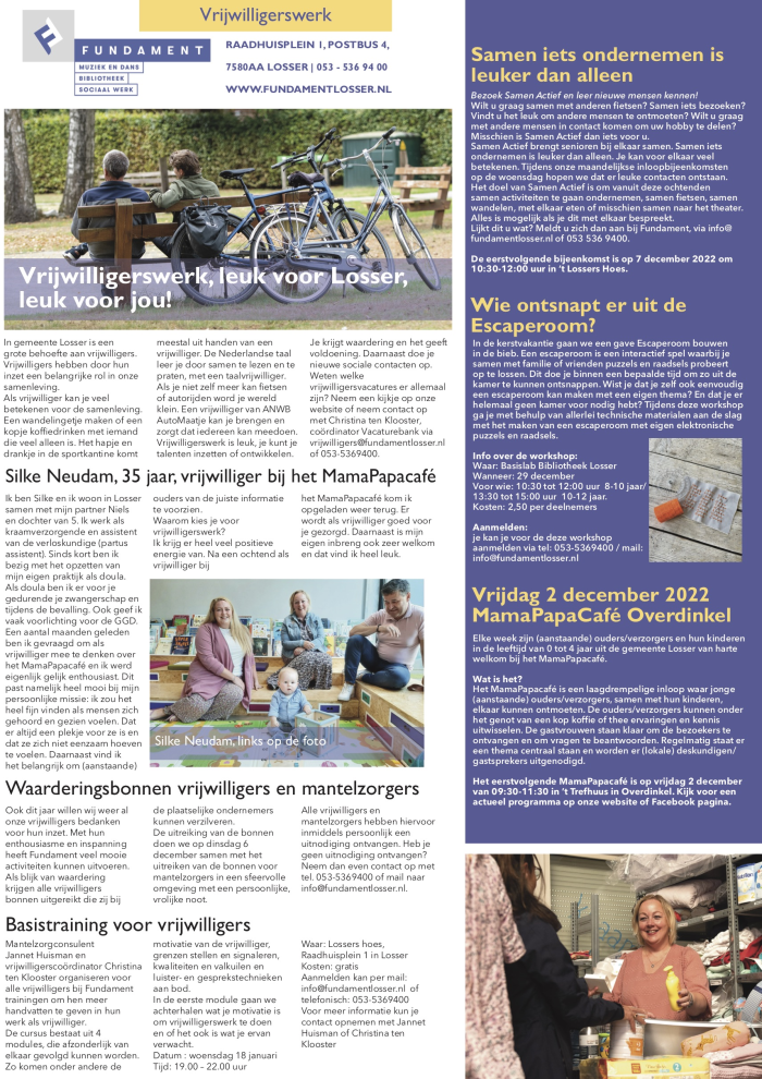 vrijwilligerswerk losser